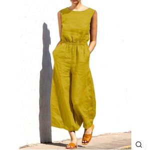 Linen Cotton Blend One Piece from Uoozee